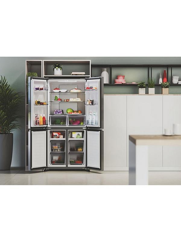 Hoover HHCR3818ENPL Total No Frost American Fridge Freezer, E Rated - Inox - Image 5